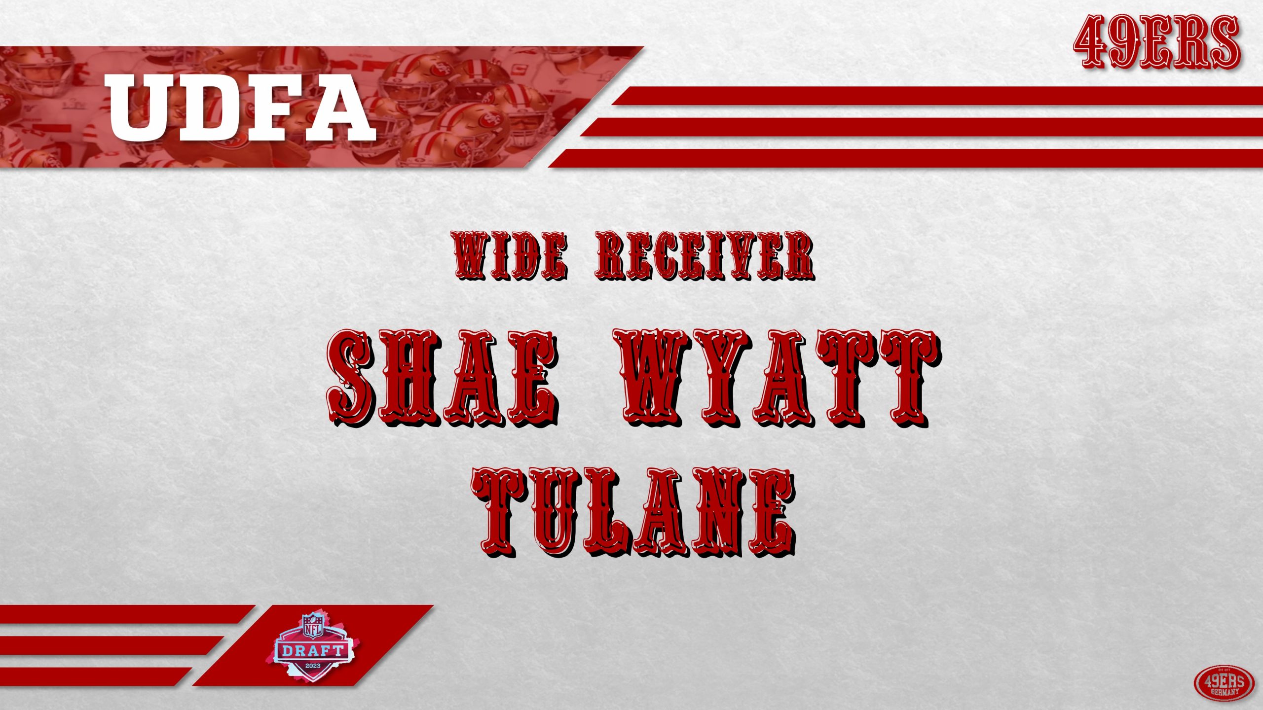 UDFAVorstellungsrunde (8) WR Shae Wyatt 49ers Germany